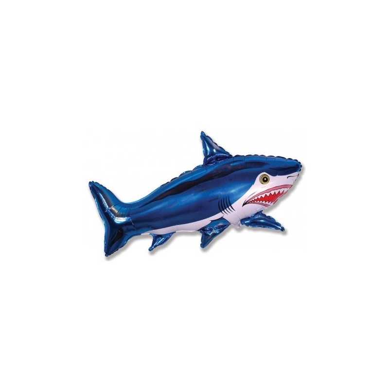 BALLON METALLIQUE REQUIN 100 X 67 CM