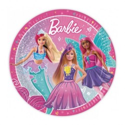 8 ASSIETTES 23 CM BARBIE