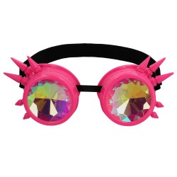 LUNETTES PARTY FESTIVAL TYPE AVIATEUR COULEUR ROSE FLUO