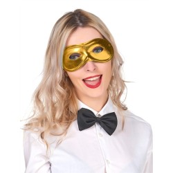 MASQUE LOUP METAL OR