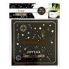 URNE JOYEUX ANNIVERSAIRE NOIR DORE BLANC 20 X 20 X 20 CM 