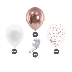 KIT ARCHE A BALLONS PARTY BLUSH ROSE GOLD 