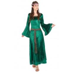 ROBE MEDIEVALE VERTE TAILLE XL