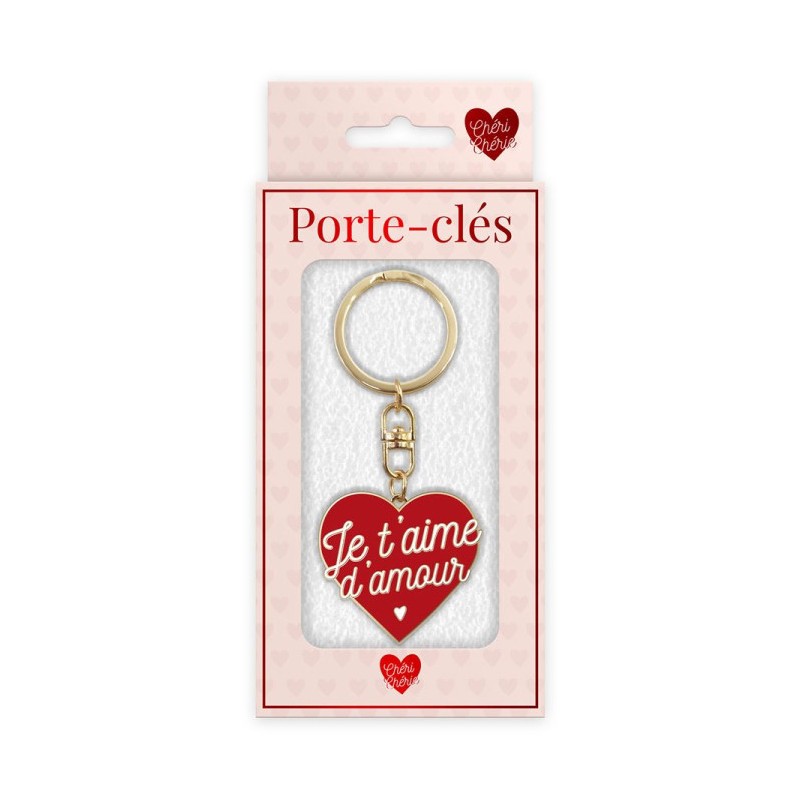 PORTE CLES JE T'AIME D'AMOUR ST VALENTIN 