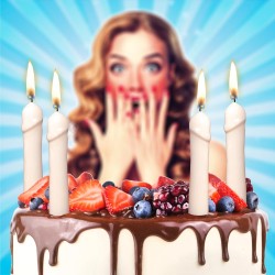 LES BOUGIES ZIZI D'ANNIVERSAIRE