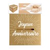 URNE JOYEUX ANNIVERSAIRE PARTY KRAFT 20 X 20 X 20 CM  URNE JOYEUX ANNIVERSAIRE PARTY KRAFT 20 X 20 X 20 CM