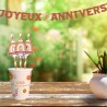 GUIRLANDE 3M JOYEUX ANNIVERSAIRE TERRA COTTA 