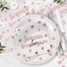 10 SERVIETTES JOYEUX ANNIVERSAIRE PARTY BLUSH 