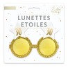 LUNETTES ETOILE ANNIVERSAIRE 30 ANS BLANC ET OR 