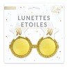 LUNETTES ETOILE ANNIVERSAIRE 30 ANS BLANC ET OR 