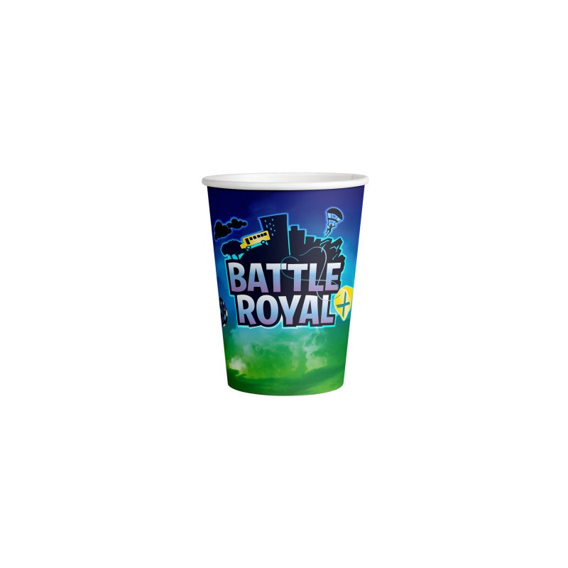 8 GOBELETS BATTLE ROYAL 250ML 