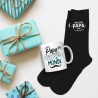 COFFRET CADEAU MEILLEUR PAPA DU MONDE MUG + CHAUSSETTES