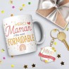 COFFRET CADEAU MERCI MAMAN  MUG + PORTE CLE