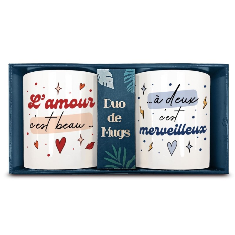 DUO DE MUGS AMOUR... MERVEILLEUX