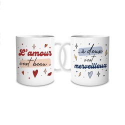 DUO DE MUGS AMOUR... MERVEILLEUX