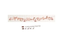 BANDEROLE PERSONNALISABLE ROSE GOLD 2.74M