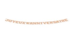 GUIRLANDE LETTRE JOYEUX ANNIVERSAIRE PARTY KRAFT 3M
