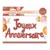 GUIRLANDE BALLON JOYEUX ANNIVERSAIRE TERRACOTTA 3 METRES 