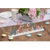 CENTRE DE TABLE  JOYEUX ANNIVERSAIRE MULTICOLORE EN BOIS 33.5 x 4.5 x 12 CM