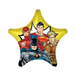 BALLON METALLIQUE ETOILE 71CM JUSTICE LEAGUE 