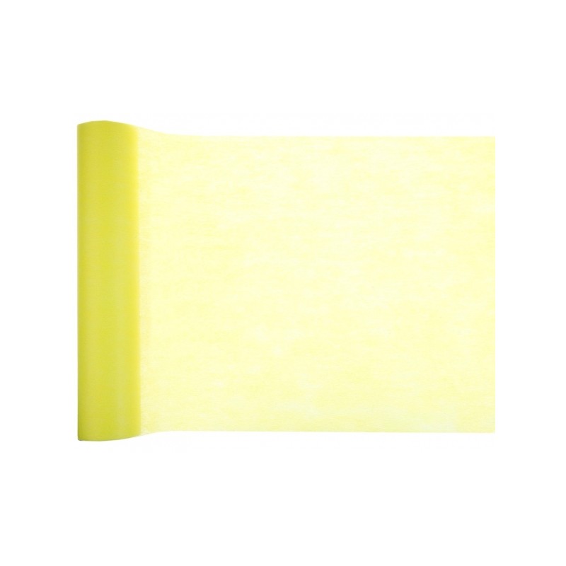 CHEMIN DE TABLE JAUNE 30 CM X 10 METRES 