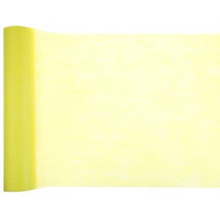 CHEMIN DE TABLE JAUNE 30 CM X 10 METRES 