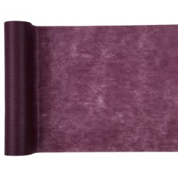 CHEMIN DE TABLE VIOLET OU PRUNE 30 CM X 10 METRES 