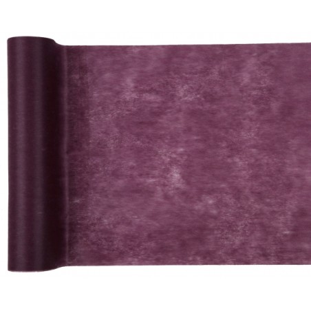 CHEMIN DE TABLE VIOLET OU PRUNE 30 CM X 10 METRES 