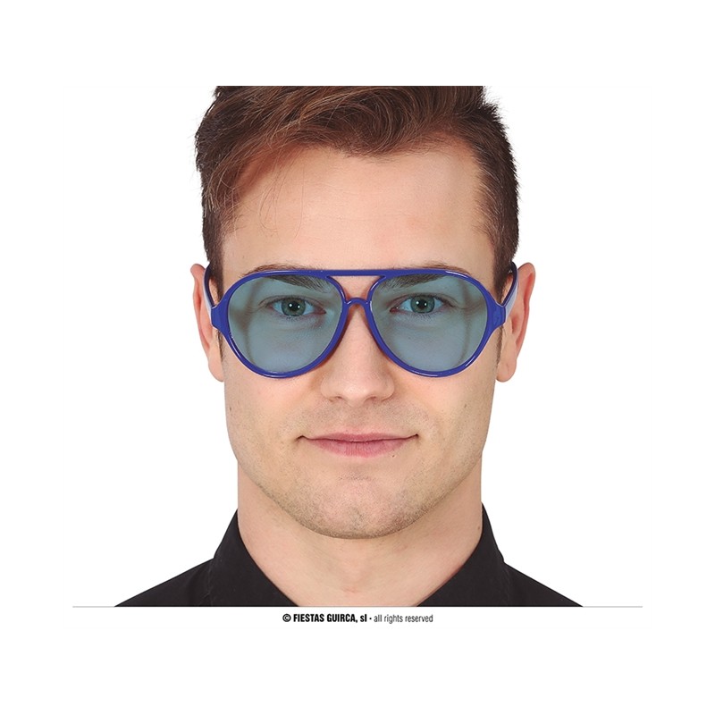 LUNETTES FORME PILOTE PLASTIQUE BLEU