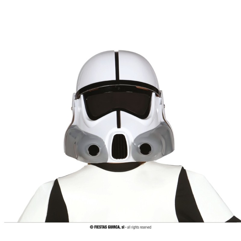 CASQUE SOLDAT DE LA GALAXIE BLANC TAILLE ENFANT