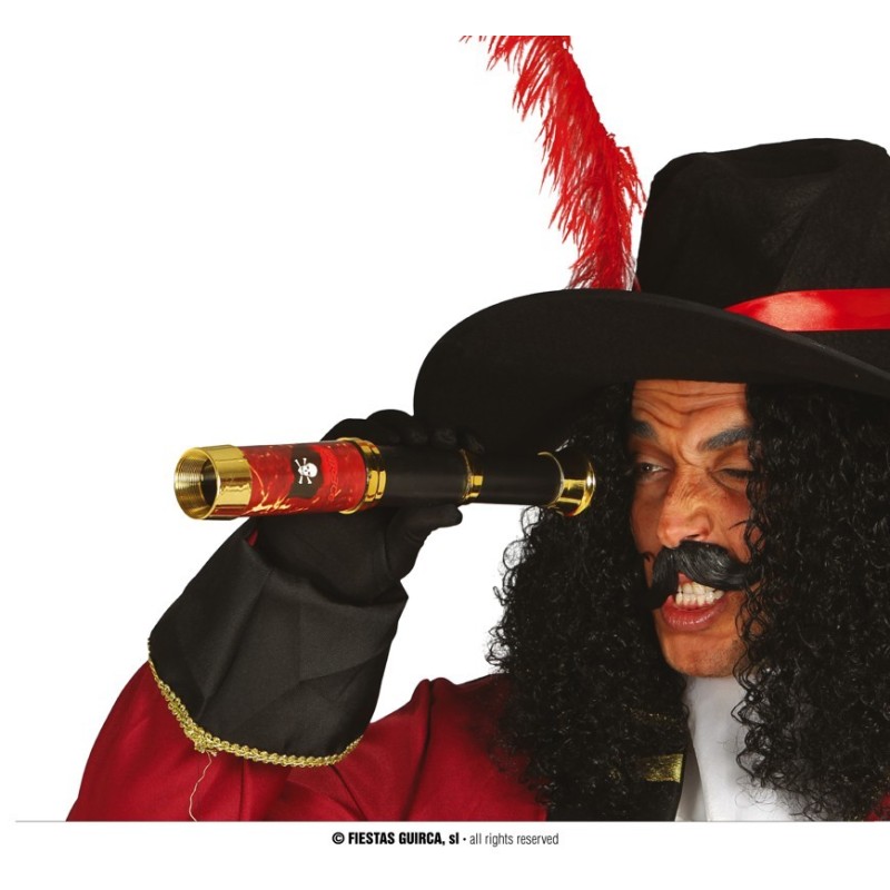 LONGUE VUE PIRATE ROUGE 30 CM LONGUE VUE PIRATE ROUGE 30 CM