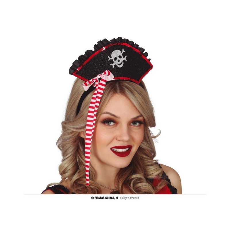 CHAPEAU PIRATE SUR SERRE TETE CHAPEAU PIRATE SUR SERRE TETE
