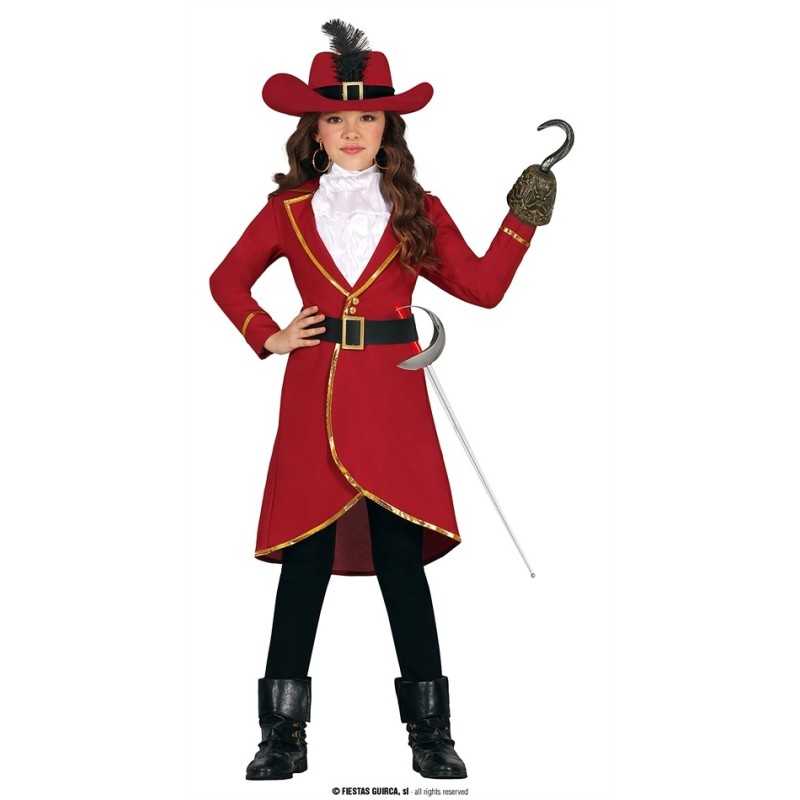 DEGUISEMENT ENFANT PIRATE CORSAIRE FILLE OU GARCON TAILLE 7-9 ANS