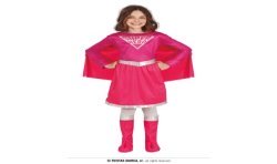 DEGUISEMENT SUPERHERO ROSE TAILLE 7-9 ANS 