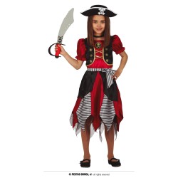 DEGUISEMENT ENFANT FILLE  PIRATE ROBE TAILLE 7-9 ANS 