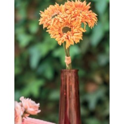 BOUQUET 3 GERBERAS TANGERINE 25 CM 