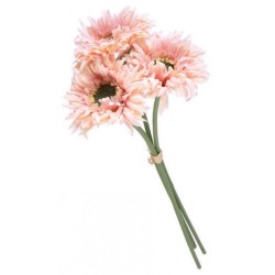 BOUQUET 3 GERBERAS ROSE PASTEL 25 CM 