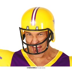 CASQUE FOOTBALL AMERICAIN JAUNE-VIOLET