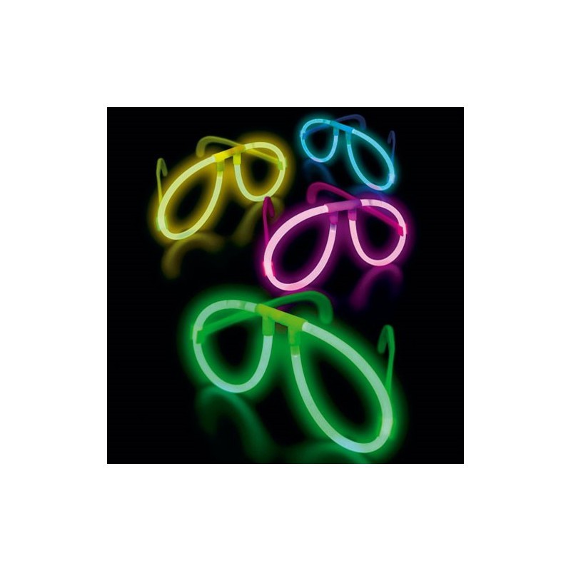 LUNETTES FLUO GLOW STICK COULEURS ASSORTIES LUNETTES FLUO GLOW STICK COULEURS ASSORTIES