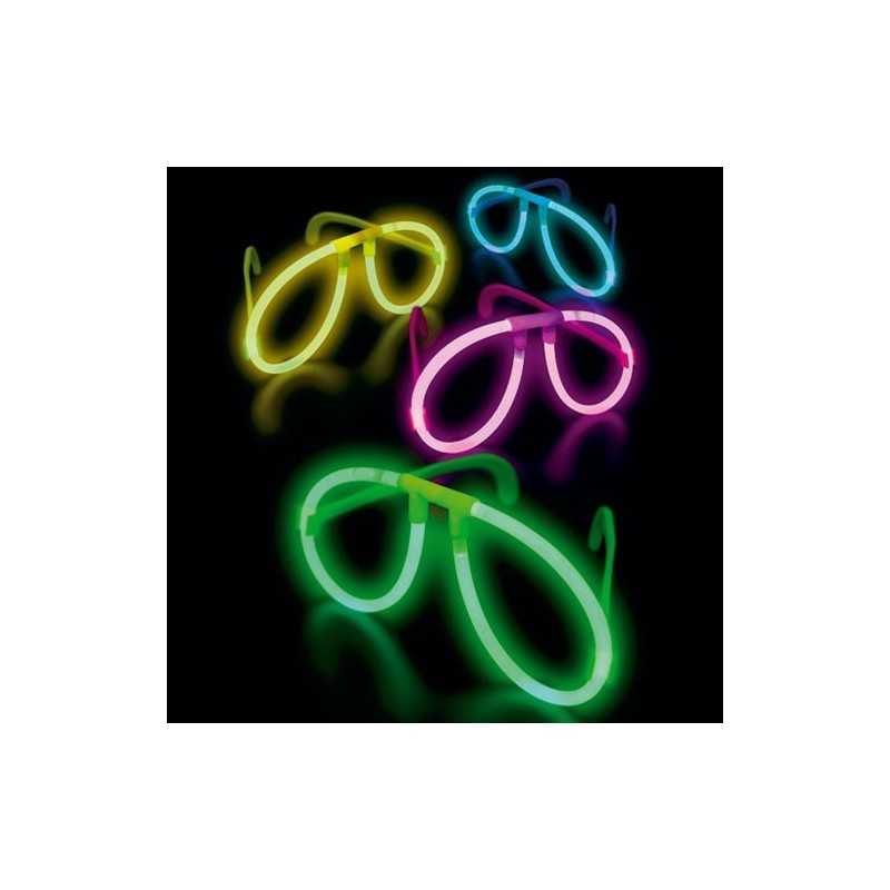 LUNETTES FLUO GLOW STICK COULEURS ASSORTIES
