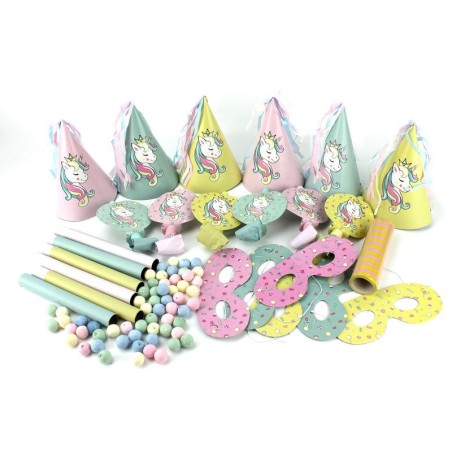 KIT DE FETE LICORNE POUR 6 PERSONNES