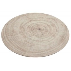 SET DE TABLE PHOTOPRINT  TRONC D'ARBRE CLAIR DIA 38 CM 