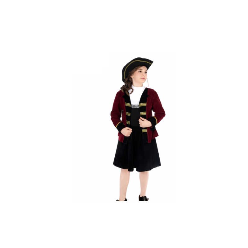 DEGUISEMENT ENFANT FILLE  PIRATE TAILLE 140 CM 