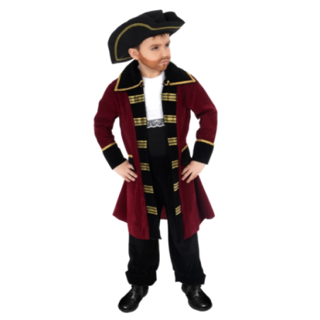 DEGUISEMENT PIRATE GARCON CAPTAIN EDWARD TAILLE 128 CM 