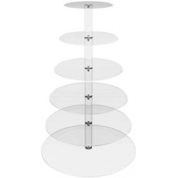 PRESENTOIR A COCKTAIL 6 NIVEAUX ROND 40 X 51.5 CM 