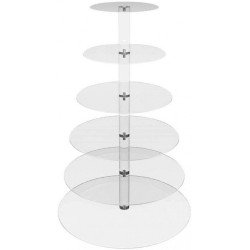 PRESENTOIR A COCKTAIL 6 NIVEAUX ROND 40 X 51.5 CM 