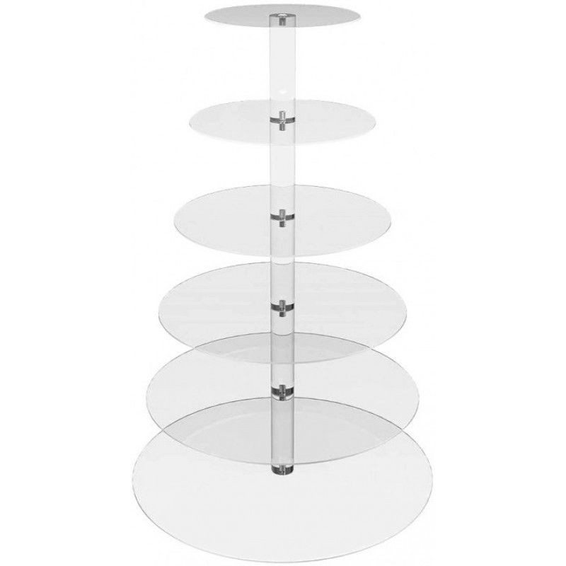 PRESENTOIR A COCKTAIL 6 NIVEAUX ROND 40 X 51.5 CM 