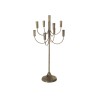 CHANDELIER METAL 9 BRANCHES DORE EFFET VIEILLI 37 CM X 73.5 CM 