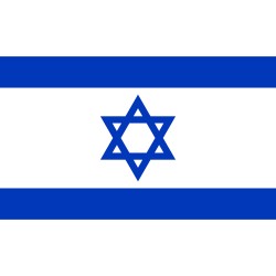 DRAPEAU ISRAEL EN TISSUS 90 X 150 CM