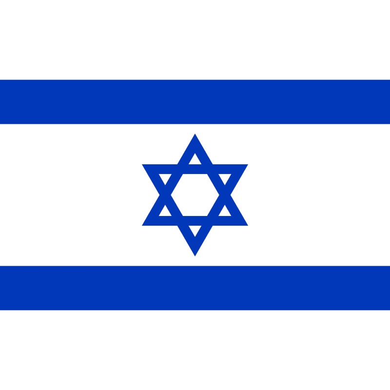 DRAPEAU ISRAEL EN TISSUS 90 X 150 CM